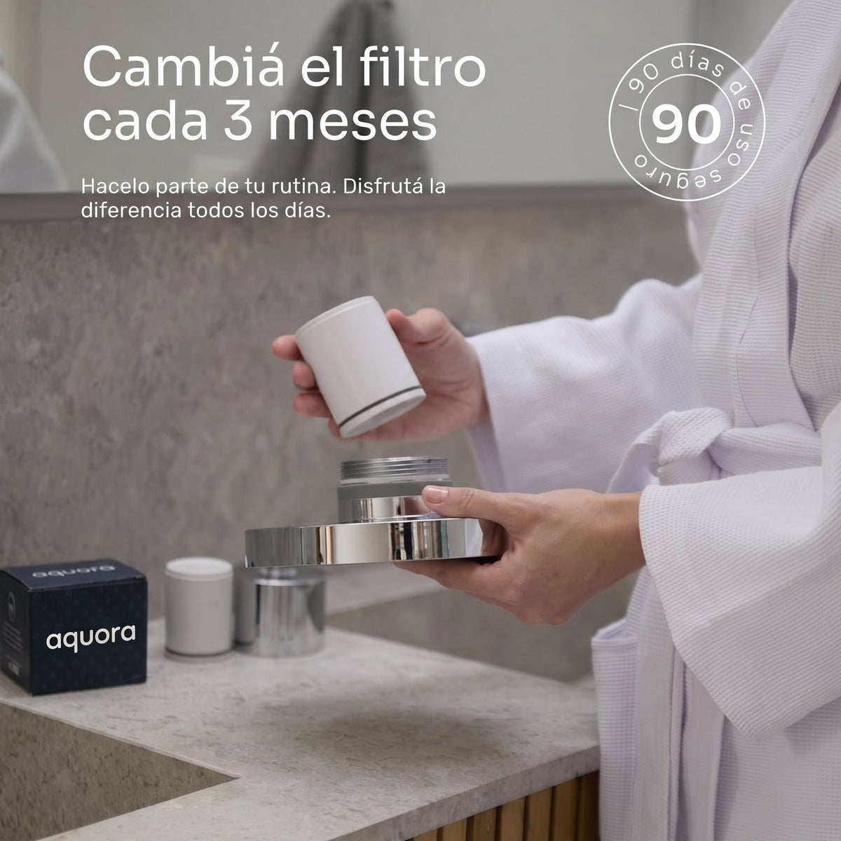 Cabezal de ducha aquora®